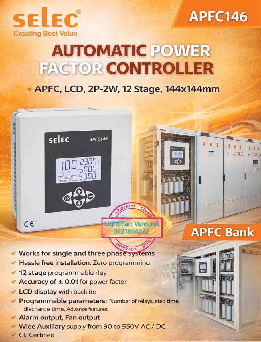 LightmartStima's tweet photo. Power Factor Controllers available.
Call or Message lightmartventures on WhatsApp. https://t.co/1PnXIz7KkL https://t.co/QPjx0R0rfc