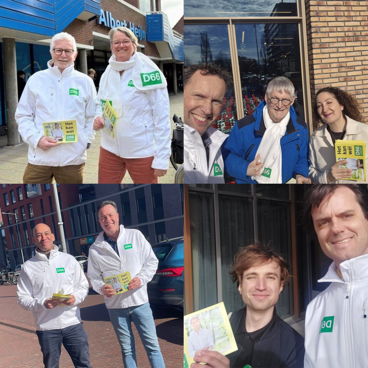 D66zoetermeer's tweet photo. De straat weer op! Van het Stadshart tot Rokkeveen en van Oosterheem tot de Dorpsstraat, overal laten we zien: Een groene stad met veilige buurten, meer betaalbare woningen en goed onderwijs. Het kan wél. Juist in Zoetermeer. Ga stemmen op 18 maart, stem weer D66! 💚 #GR2026 https://t.co/2ePBjIDdaN