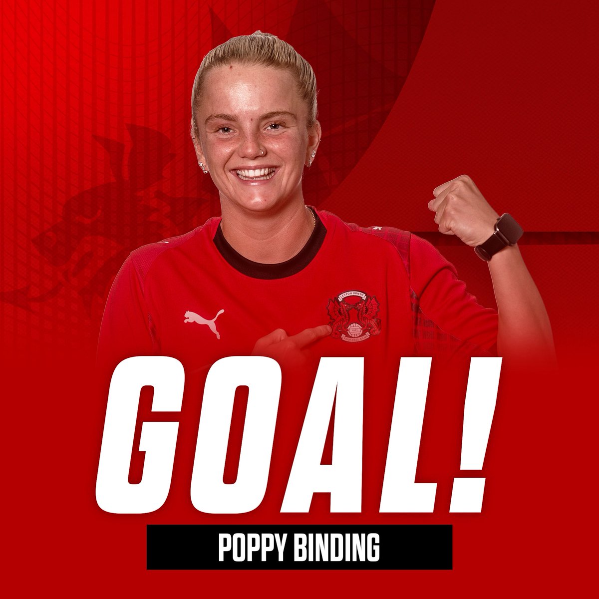 LOFCWomen's tweet photo. 44’ GOALLLL 

Poppy Binding. What. A. Finish 👏

🔴 3 v 0 🔵

#LOFC #OneOrient #LOWFC https://t.co/r1FDVFxq7W