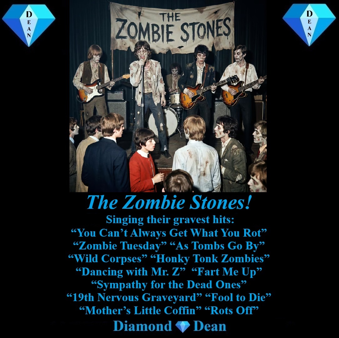 The Zombie Stones making being undead look and sound good.
#DeanSays #DeanMemes #Comedy #Parody #Zombies #TheRollingStones #HitSongs
Love Edgy Songs with a Dark Sense of Humor? Enjoy The Phony Realists: “The Wrong End of the Rainbow” now on iTunes:
itunes.apple.com/album/id187837…
😎🖖❤️