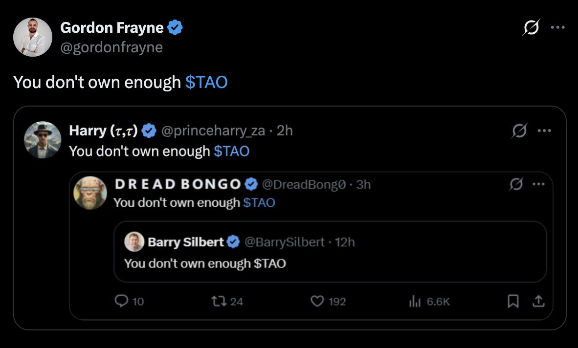 You don't own enough $TAO