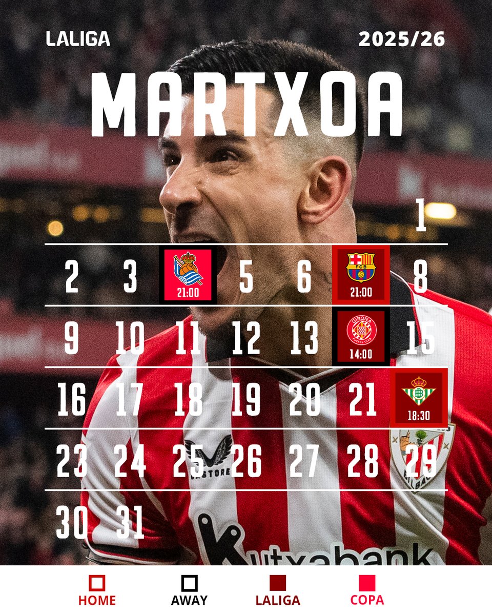 athletic_eus's tweet photo. 🔥 A zer nolako 𝗠𝗔𝗥𝗧𝗫𝗢𝗔 dugun aurretik.

Elkarrekin, helburuak lortzera.

#RealSociedadAthletic 🏆 #AthleticClub 🦁 https://t.co/OCaBi6KbrC