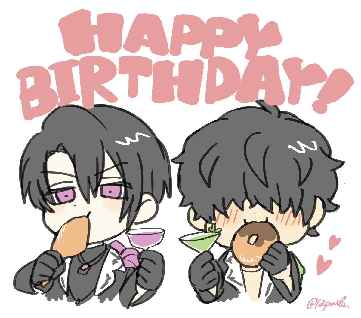 2月過ぎちゃったけど、モクレンさんカスミさんお誕生日おめでとうございました！🎉
#モクレン誕生祭2026
#カスミ誕生祭2026