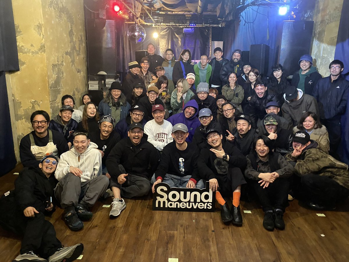 DJMu_R's tweet photo. Sound Maneuvers 昨日で一区切り。21年間本当にありがとうございました。またいつか！

※仙台は昨日で終了ですが、年内はオファーを受けさせて頂きます。現在、山形、福岡が決まってます。お問い合わせはDMなどお気軽に🫡 https://t.co/FsE0qli8Y1