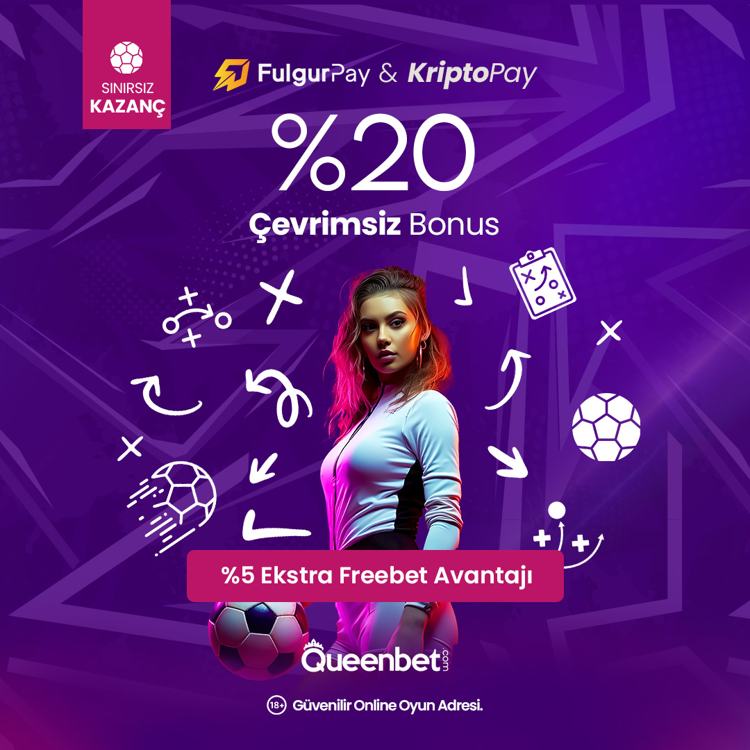 👑ÇEVRİMİ DEĞİL, KAZANCI DÜŞÜN!

🥳FulgurPay ve KriptoPay ile Queenbet'e yapacağınız yatırımlara %20 Çevrimsiz Bonus sizi bekliyor!

⚠️Ayrıntılı bilgi için Promosyonlar sayfasını ya da Canlı Destek Hattı'nı ziyaret ediniz.