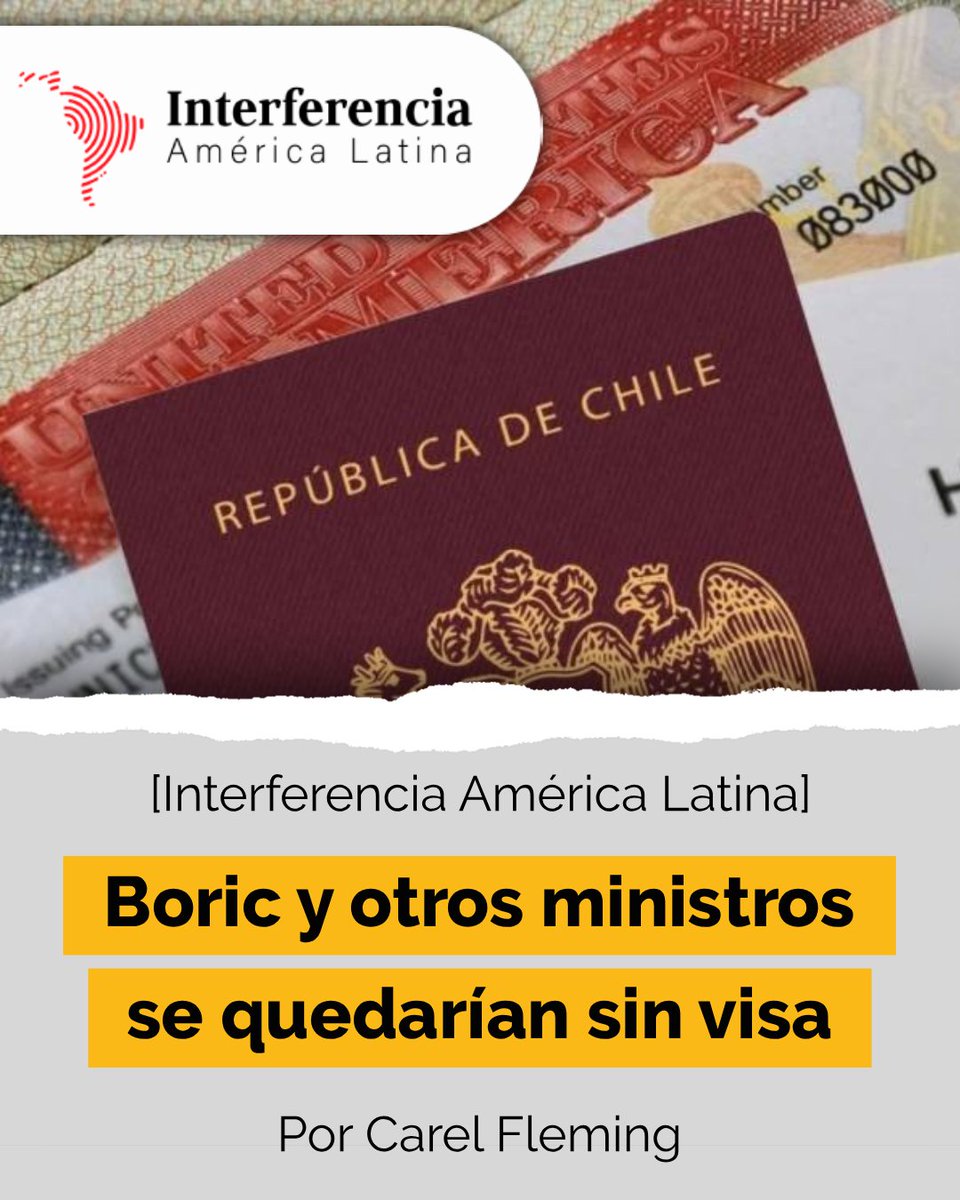No es un rumor diplomático: el presidente Gabriel Boric y otros ministros serían los próximos sancionados por el Departamento de Estado norteamericano. Lo que nadie dice es que, además de la seguridad, la corrupción también fue un elemento clave para la decisión de cancelar
