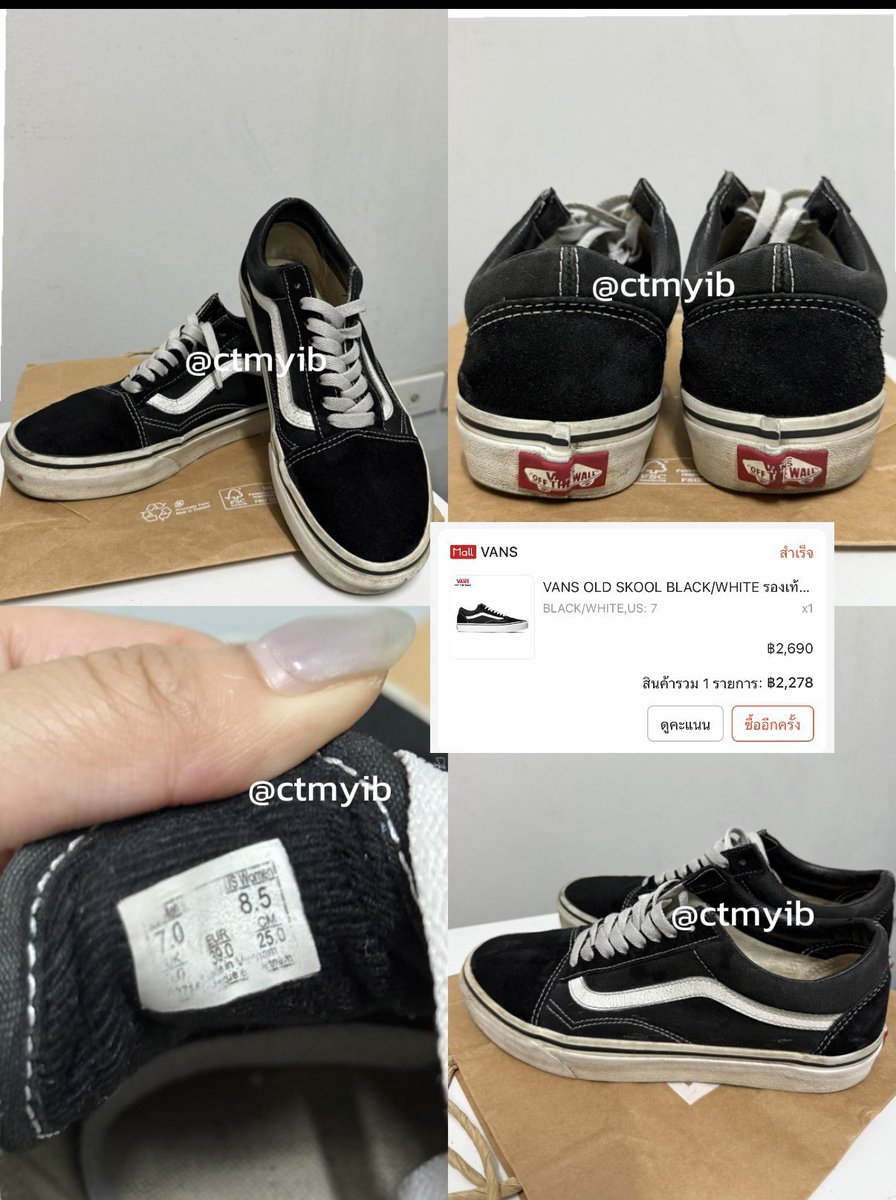 ctmyib's tweet photo. ส่งต่อรองเท้า converse,vans
👟 Converse  = 600 จาก 1,990  
size 40 ยาว 25.5 cm 
👟Vans = 600 จาก 2,278
size 39 ยาว  25 cm
📦รวมส่งลทบ. สภาพใหม่ทั้ง 2 คู่ ขอดูรูปเพิ่มเติมได้ นัดรับ mrt สุขุมวิท, BTS อโศก
#ส่งต่อรองเท้ามือสอง #converseมือสอง #ส่งต่อvans #รองเท้ามือสองของแท้ https://t.co/wP5v3IhE6W
