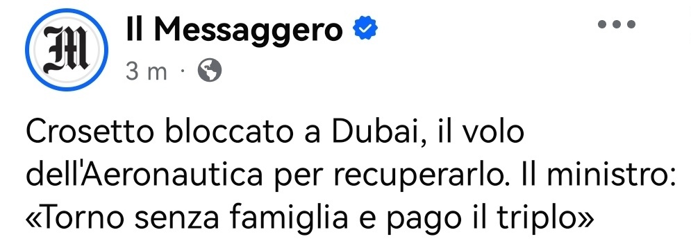 Ah, non è Lercio?(!?)...
🤔🫣🤦