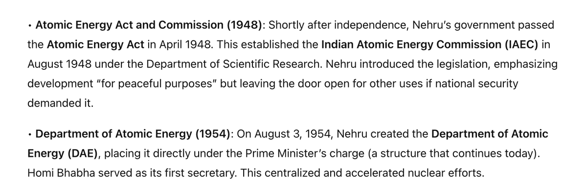 Good to see Nehru appreciation go mainstream even among RW. Imagine abusing the leader because of whom India actually managed to develop nukes indigenously.
