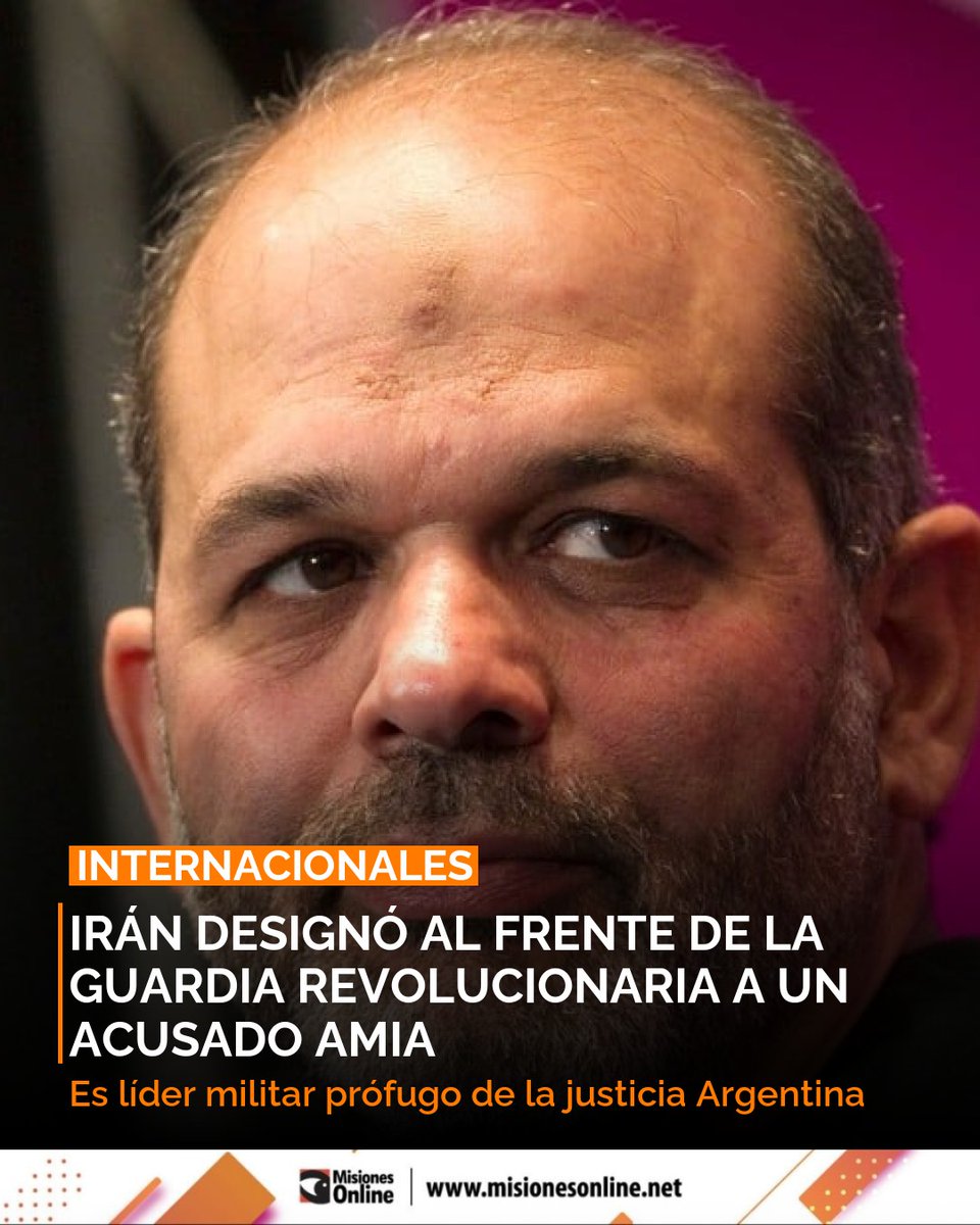 misionesonline's tweet image. Irán designó a un militar prófugo y acusado por AMIA al frente de su Guardia Revolucionaria. 🚨 Es señalado por el fiscal Nisman como ideólogo del ataque.
misionesonline.net/2026/03/01/acu…
#Iran #AMIA #Justicia