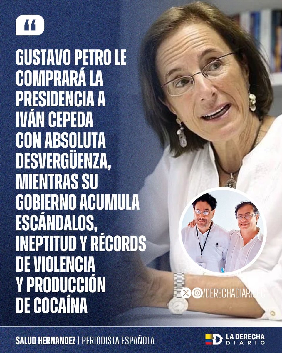 🚨🇨🇴 | CORRUPTOS: La periodista Salud Hernández aseguró que el narcopresidente Gustavo Petro planea comprar la presidencia de Iván Cepeda con plata del erario, aprovechando su control de la billetera estatal y los $25 billones que pretende sumar en mayo: “Gustavo Petro le