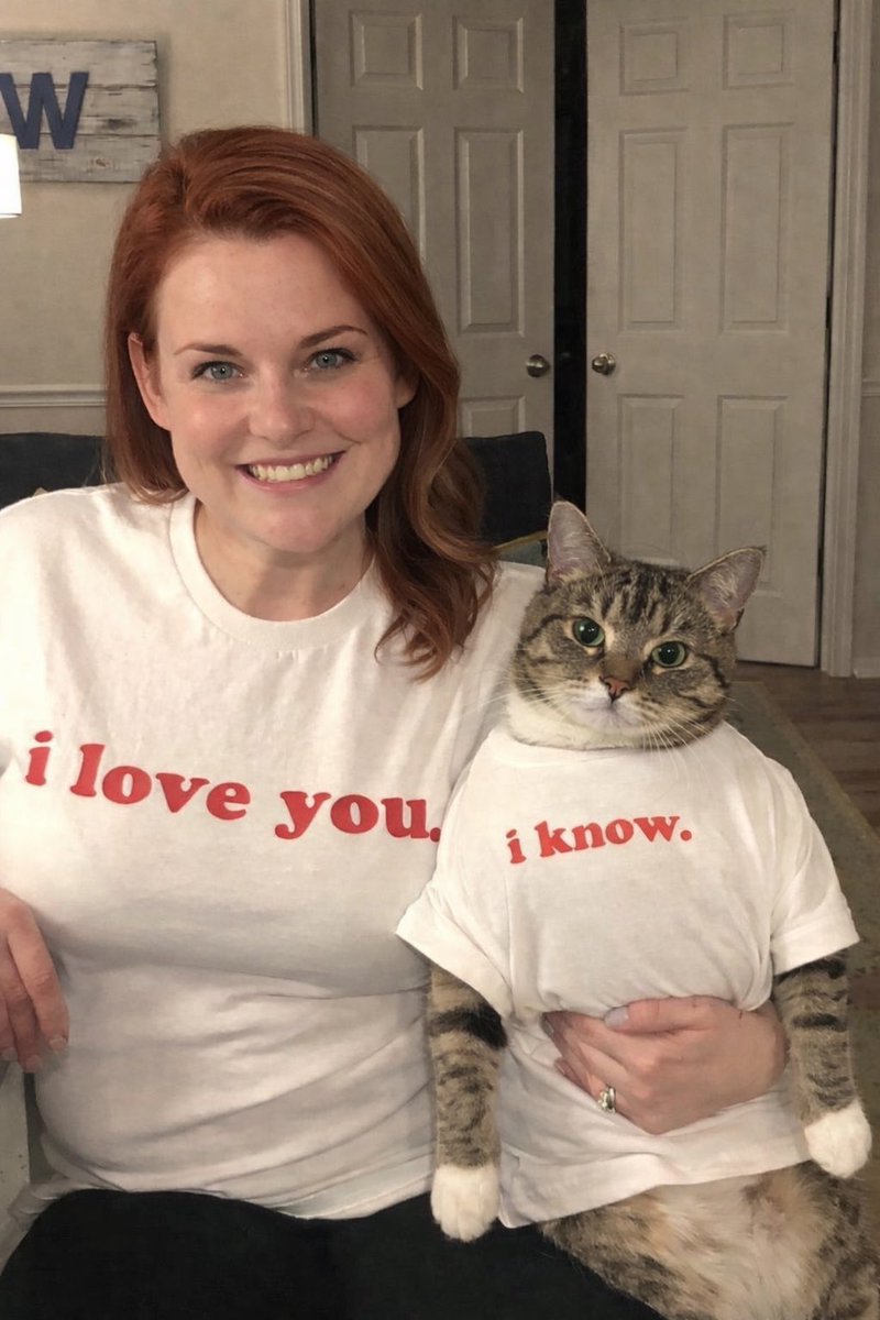 - i love you 
+ i know 😼