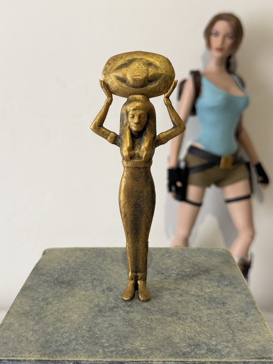 Mini Sun Goddess for my Lara croft tonner doll #laracroft #tombraider #tombraider4 #tombraiderthelastrevelation #laracrofttombraider #tonnerdoll <a href="/tombraider/">Tomb Raider</a>