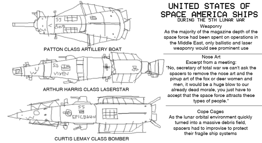 space america's coneships of the 5th lunar war 2232