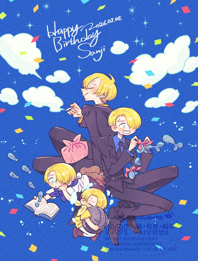 kosuzu78's tweet photo. 海とソラに愛された子
#サンジ誕生祭2026
#ONEPIECE https://t.co/qm0FsQYDGr