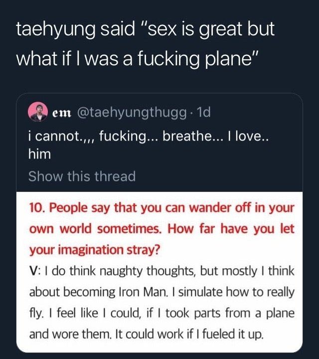 remember when taehyung just 😭