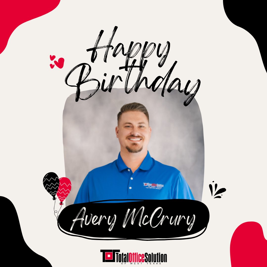 TOSofWESTTEXAS's tweet photo. Happy Birthday Avery!!! 🎂🎈
Thank you for all you do here at TOS! ❤️ #happybirthday https://t.co/Zb3dgDiSDq