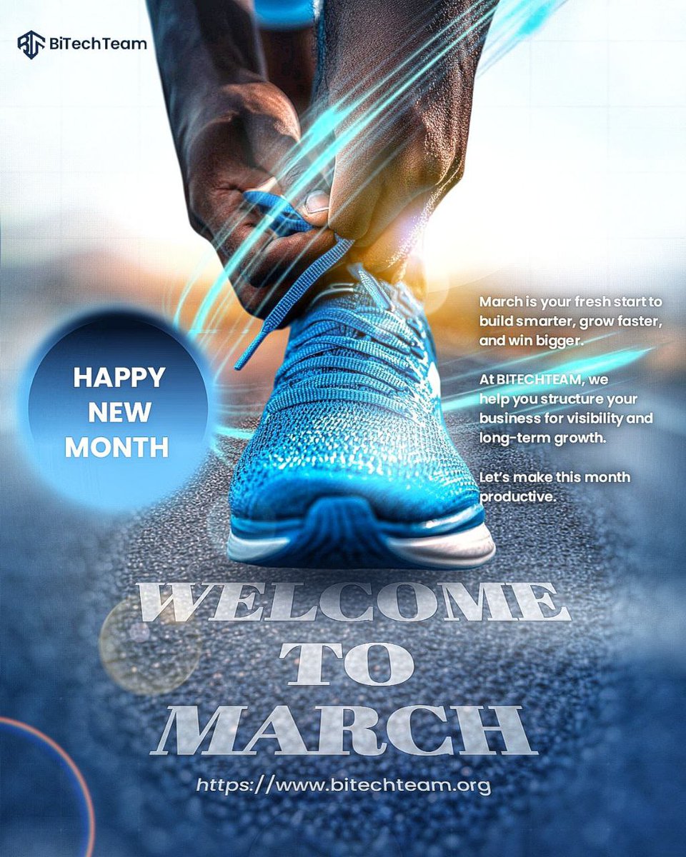 Happy New Month from <a href="/bitechteam_/">BiTechTeam</a>!📷March is your season to build smarter and grow faster. Let’s make it count.  #bitechteam #happynewmonth #marchgoals #businessgrowth #buildwithbitechteam