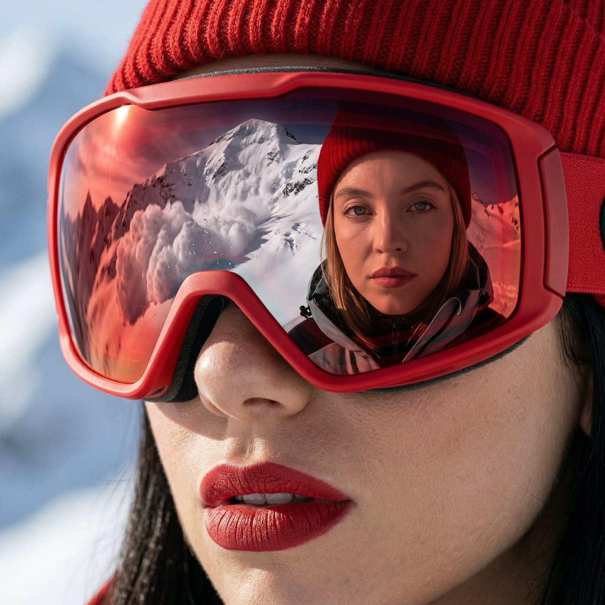 mayadelmare's tweet image. Look closely or you might miss the drama. ❄️

Sydney Sweeney &amp;amp; Dua Lipa &amp;amp; Maya

Nano Banana 2 Pro 
Prompt⬇️

{
  "meta": {
    "project": "Alpine_Thriller_Fashion_Closeup",
    "model_intent": "photoreal_editorial_cinematic",
    "language": "en",
    "notes": "High-fashion