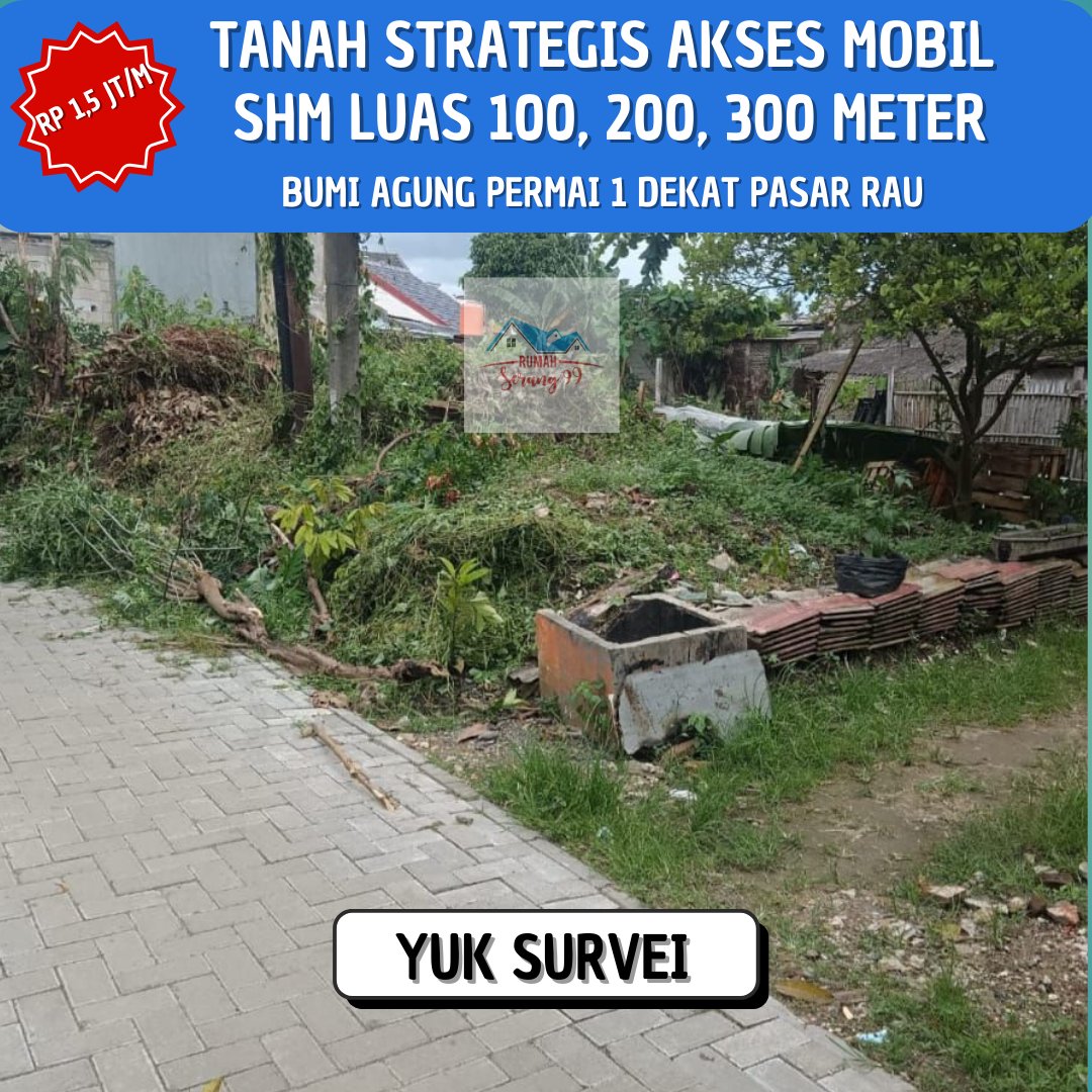 firjars99's tweet photo. Tanah 250 m², 200 m², 150 m² Dan 100 m²

di Bumi Agung Permai 1 Dekat Pasar Rau Kota Serang

Harga murah meriah hanya Rp 1,5 jt/m sdh trmsk biaya pecah dan balik nama.

Yuk segera survei dan amankan jangan sampai kehabisan

087774807963

WA utk survei https://t.co/18IiE5zfIQ