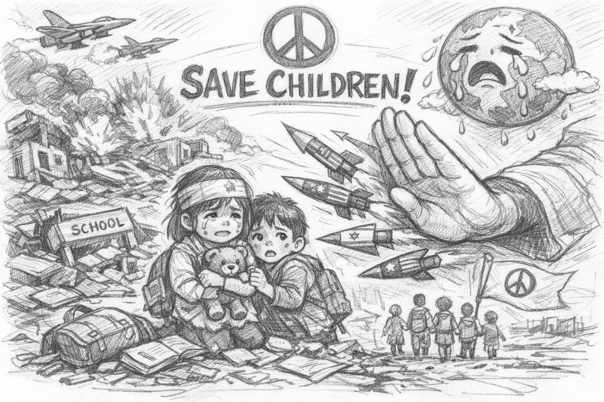 In Iran, children went to school - not to war. 🫷

But as tensions rise between Iran, Israel, and the US, it’s innocent lives that pay the price. 

Classrooms turn to rubble. Childhood turns to fear.

This is not about power.
This is about protecting children.
Save Children. Not