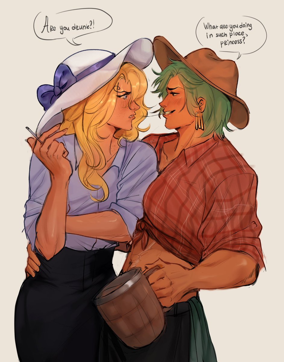enthaluna's tweet photo. rarijack and fem zosan crossover https://t.co/ntOXCDIWcQ