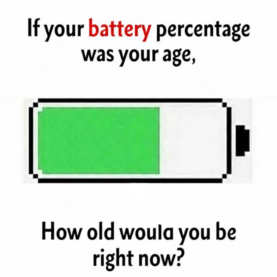 Be honest..!

how old are you based on your battery?🤔
