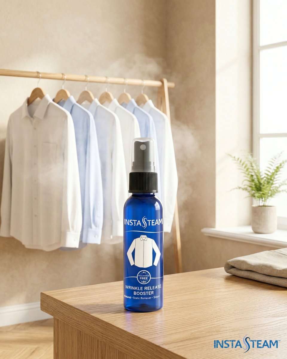 InstaSteam's tweet image. Because great style shouldn’t wait.
InstaSteam Wrinkle Release Booster Spray smooths wrinkles fast for a fresh, polished look, every time.

Shop now: instasteampod.com

#InstaSteam #StyleSimplified #WrinkleRelease #EverydayLuxury
