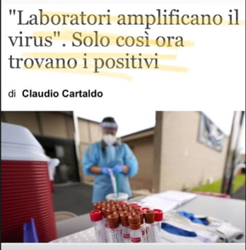 Erinni15's tweet image. Laboratori AMPLIFICATO IL VIRUS
Solo cosi ora trovano i positivi
"nei positivi attuali invece servono “molti interventi di amplificazione"
ilgiornale.it/news/cronache/… #covid #coronavirus #greenpass #vaccinoCovid