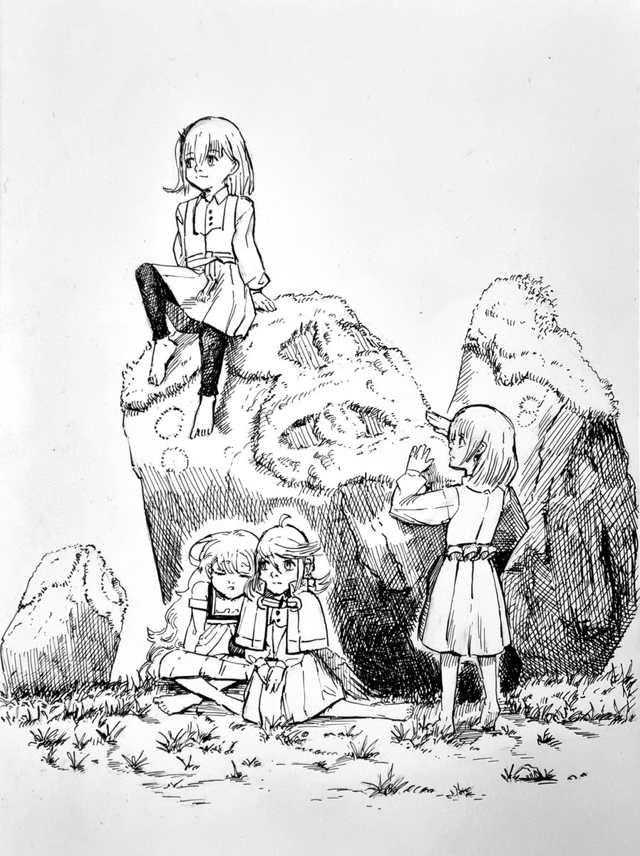 Chives___'s tweet photo. Tried making the same drawing both digitally and traditionally https://t.co/9xh332Dp4o