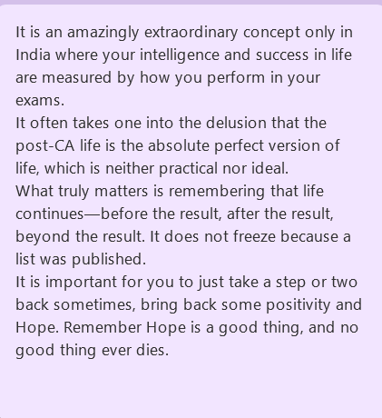 prashantbojack's tweet photo. Someone out there might not be able to get that sleep today, you may want someone to console you, but you are alone in the silent night, just a small note for that person. #icairesult https://t.co/RIEmDJqQMK