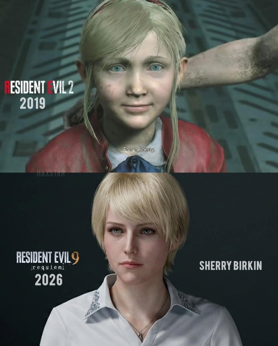 Resident Evil 2 (2019) vs Resident Evil 9 (2026) 😍 Sherry Birkin