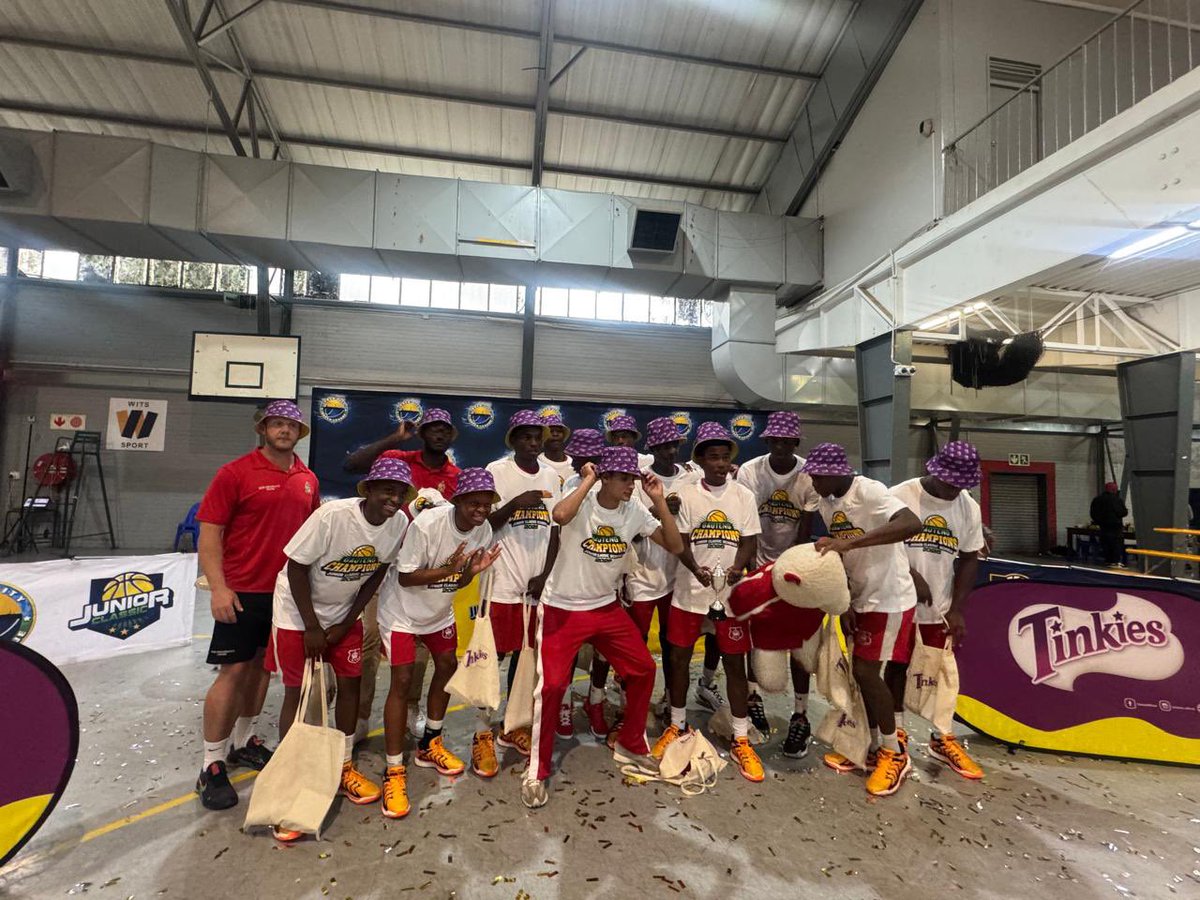 KingEdVIISchool's tweet photo. The Red Hoops wrapped up their season in style, defeating ESCA 52–47 in the final of the Junior Schools Gauteng Championship!
A hard-fought victory and the perfect way to close out a brilliant season.
Well done to the players & coaches on an outstanding achievement!
#redhoops https://t.co/tjIE0DHedT
