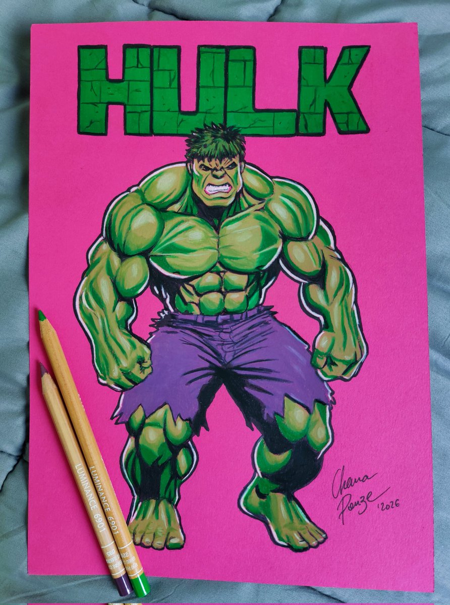 Chema_Ponze's tweet photo. 🟢 HULK!! 🟢
En mi último encargo he tenido la oportunidad de dibujar a uno de mis personajes de cómic favoritos: el increíble Hulk!
En su estilo más clásico y como a mí me gusta, enfurecido y primitivo como en la serie clásica de TV.
¡Espero que os guste y le deis cariño!😁
#art https://t.co/ofIL6bnyHB