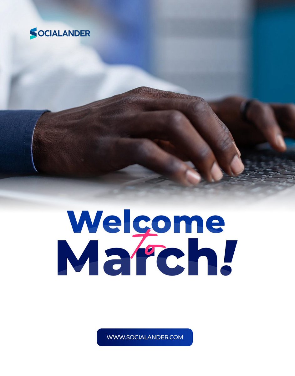 Welcome to March!
We hope this one brings you more peace, more wins, and moments that make you smile for no reason.
Keep going, keep growing, you’re doing amazing.
Cheers to a great month ahead

#socialander #HappyNewMonth