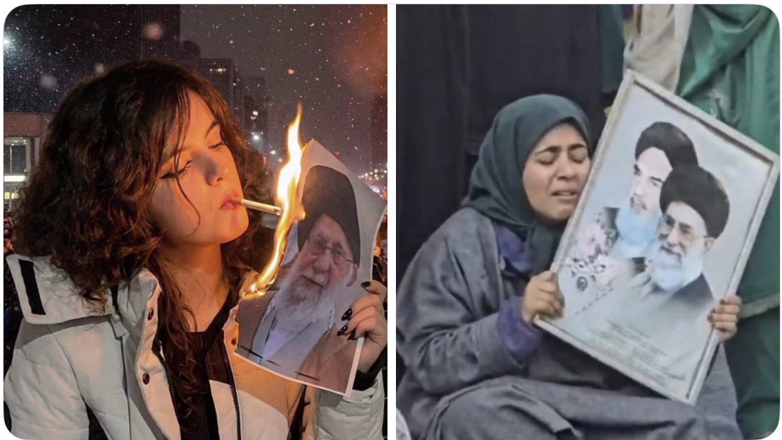 shashank_ssj's tweet photo. Iranian Muslim Woman vs Indian Muslim Woman https://t.co/J5JAG8q0gS