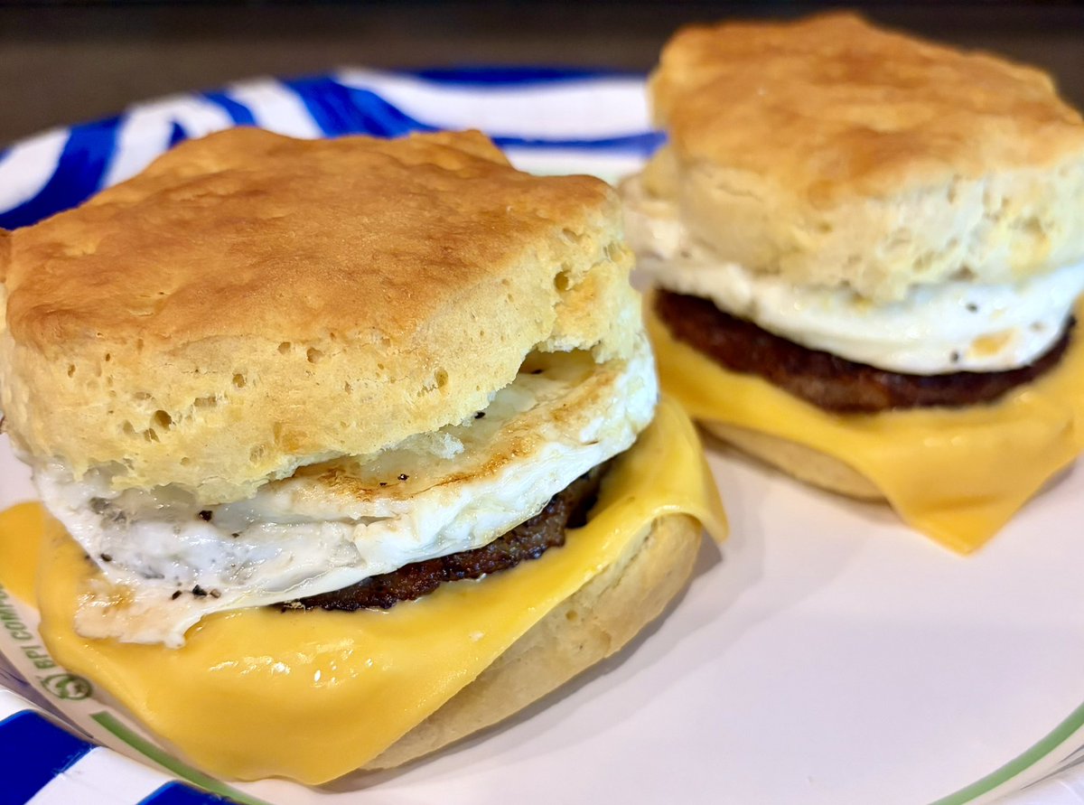 PeterKunka's tweet photo. @_RareDefined You don’t get f’d in the drive thru if you make your own sausage egg biscuit breakfast sandwiches at home ;) https://t.co/CTua4nS2cm