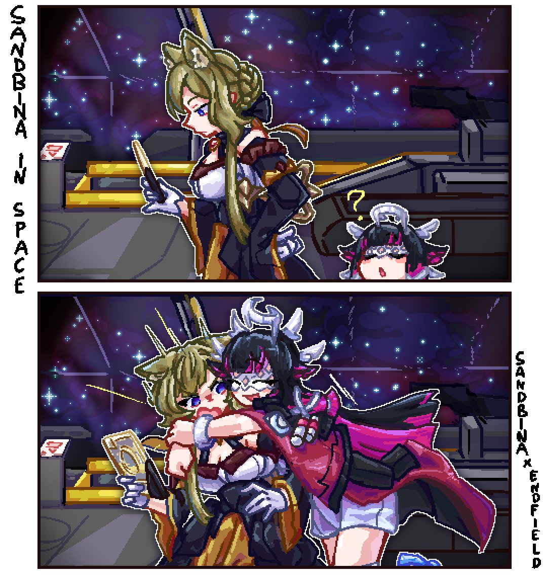 Sorry im late, college beat mah ass u.u

Sandbina x Endfield mashup!! | fanart | #sandbina #Endfield