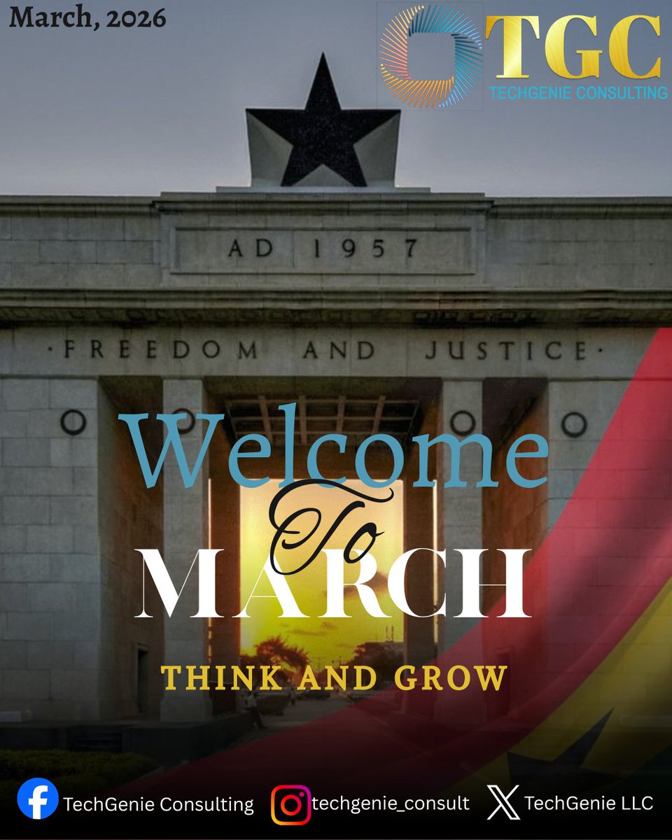TechGenieLLC's tweet photo. Welcome to a new  Month!
#HeritageMonth2026   
#DatabaseSolutions       
#Tgc https://t.co/xkZoK1vFt5
