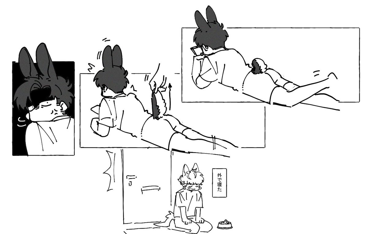 うさぎって意外と尻尾長いよねtrtg