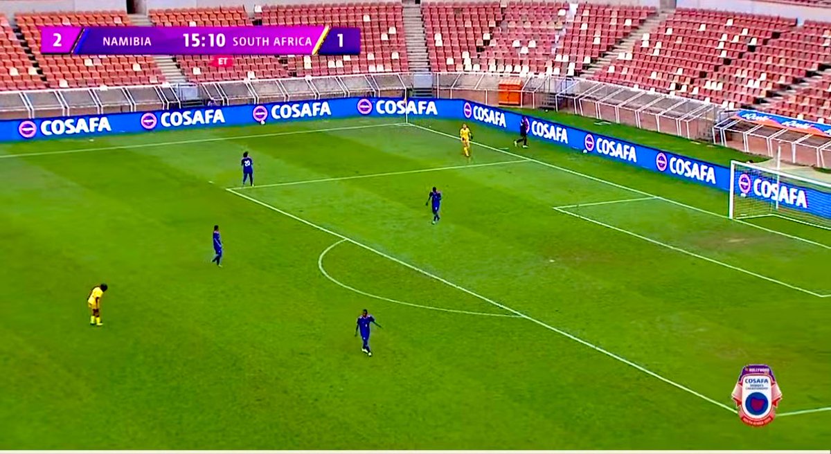 Namibia’s national women team is on the verge of their first ever official trophy 🏆 

15 more minutes left for the Brave Gladiators to bring the trophy home ⚽️⚽️

<a href="/Official_NFA/">NFA</a>