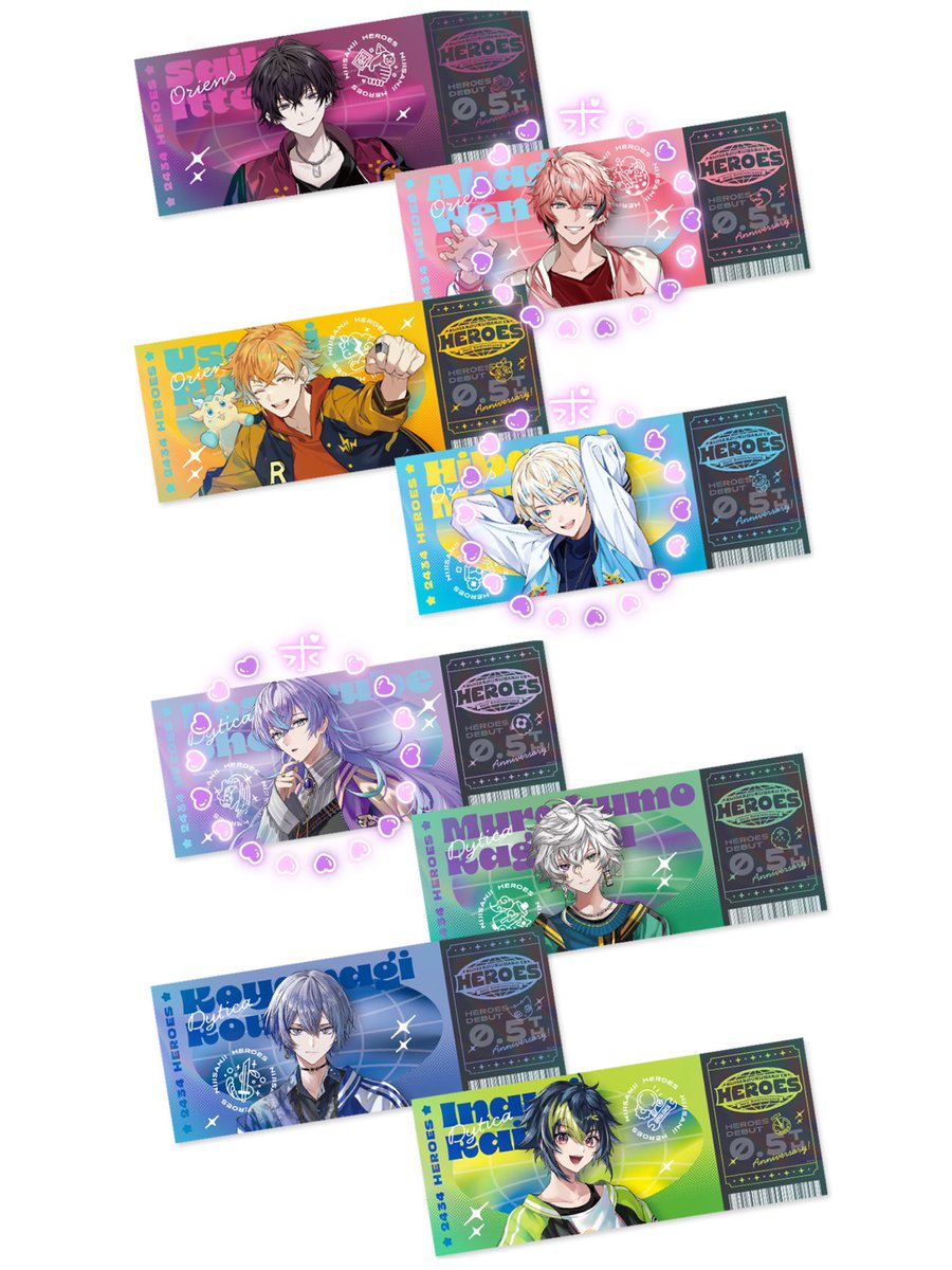 tot_082's tweet photo. にじさんじ HEROES Half Anniversary Oriens Dytica 交換

手渡し(大阪)、郵送、お気軽にリプ下さい。
複数交換の方を優先します。

求》
ホログラムチケット風カード
 🍱🦖 🐝🤣  🐙🌟

缶バッジ
🥷🔫  🐝🤣

譲》
ホログラムチケット 風 カード
💡 🤝 🥷🔫

缶バッジ
🐙🌟 🌩️🦒 🤝

周辺🅱️済み https://t.co/MLt5kaBHoJ