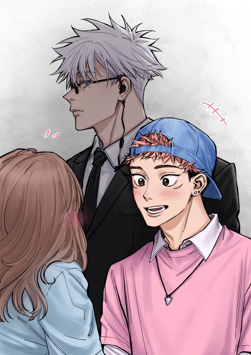 Idol!Yuuji and his bodyguard Satoru 👀
