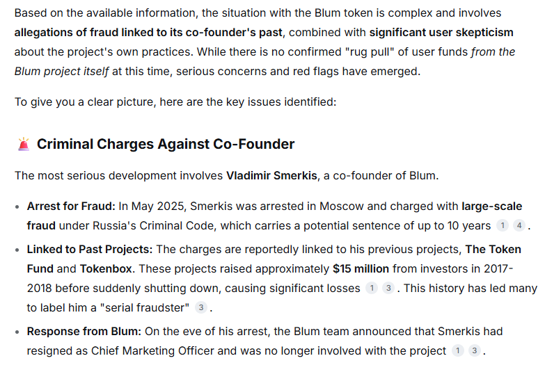 PikaDetects's tweet image. BLUM Token  is also scam on community 

never try to warn me...
i can post it as an FCA from one global crypto exchange (compliance), what i am saying is FINAL here too
#AirdropSCAMS #Community #CryptoExchanges