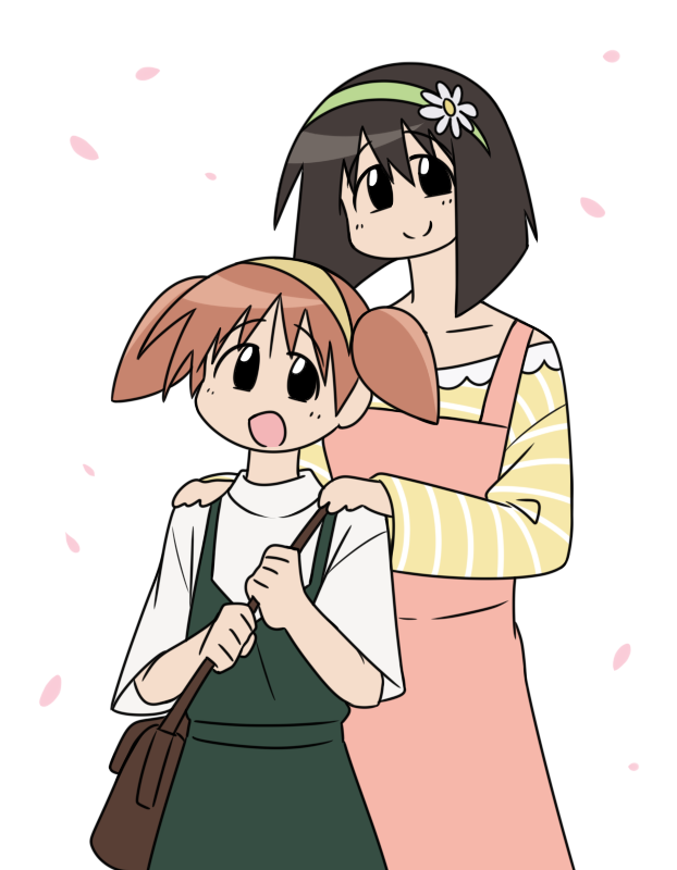 Spring Kaori &amp; Chiyo 
#azumangadaioh #あずまんが大王