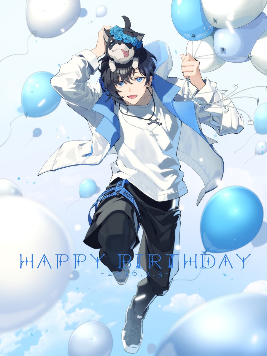 POME_AN02's tweet photo. 🎈🎊HAPPY BIRTHDAY🎊🎈
ひやさんお誕生日おめでとうございます！🥳🎉 
#H1yaArt https://t.co/cex7LVCOxf