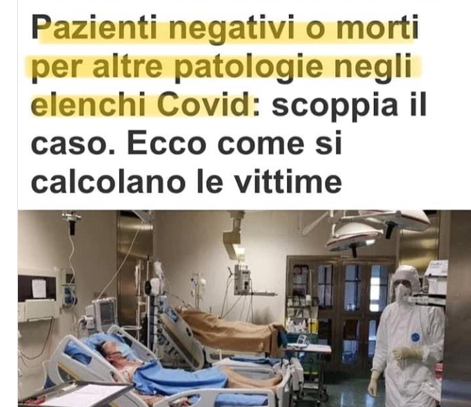 Erinni15's tweet image. pazienti negativi o morti per altre patologie negli elenchi #COVID scoppia il caso. Ecco come si calcolano le vittime
#coronavirus #restrizioniCOVID #GREENpass #VACCINOcovid #VITTIMEcovid