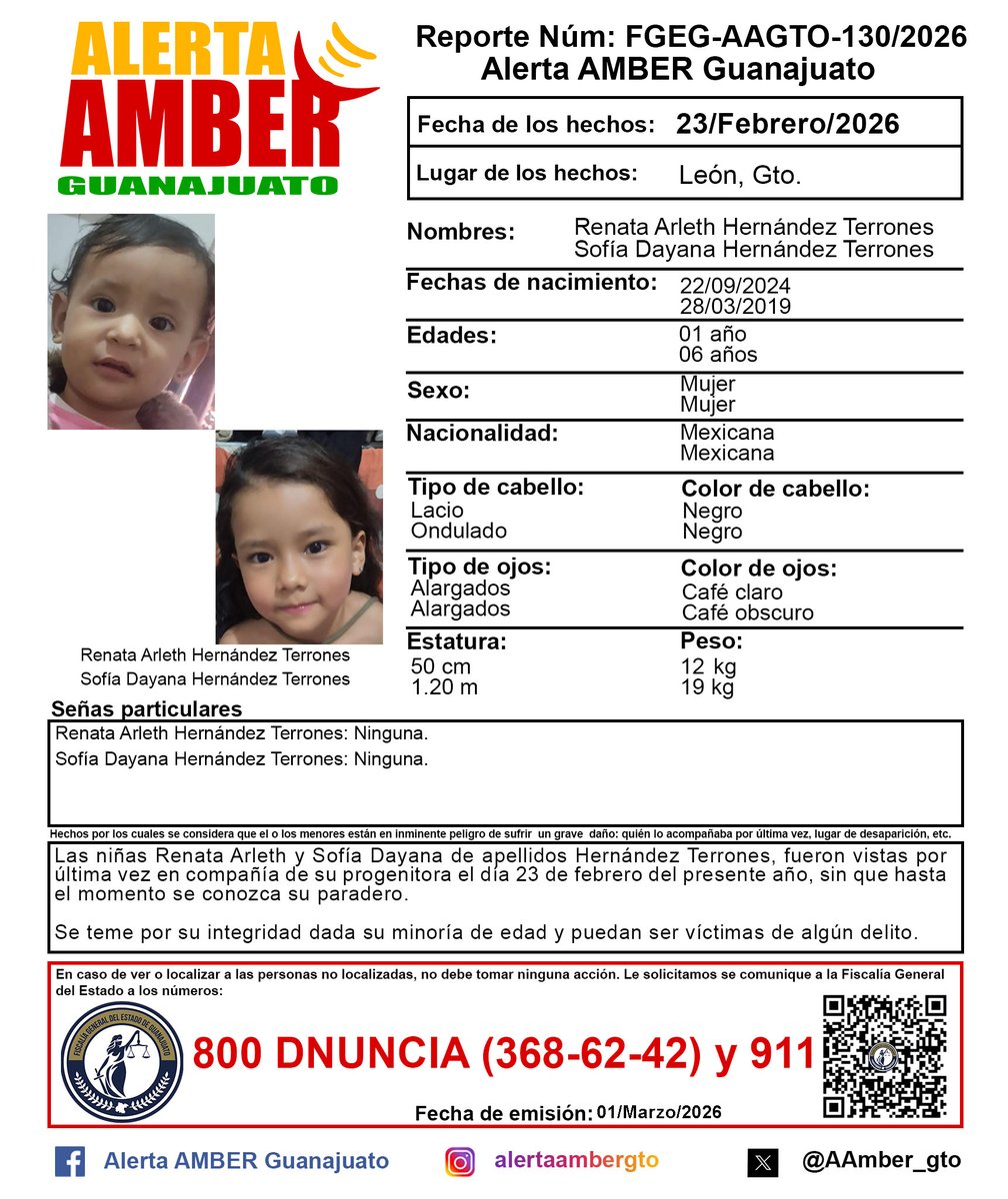 Alerta AMBER GTO. tweet media
