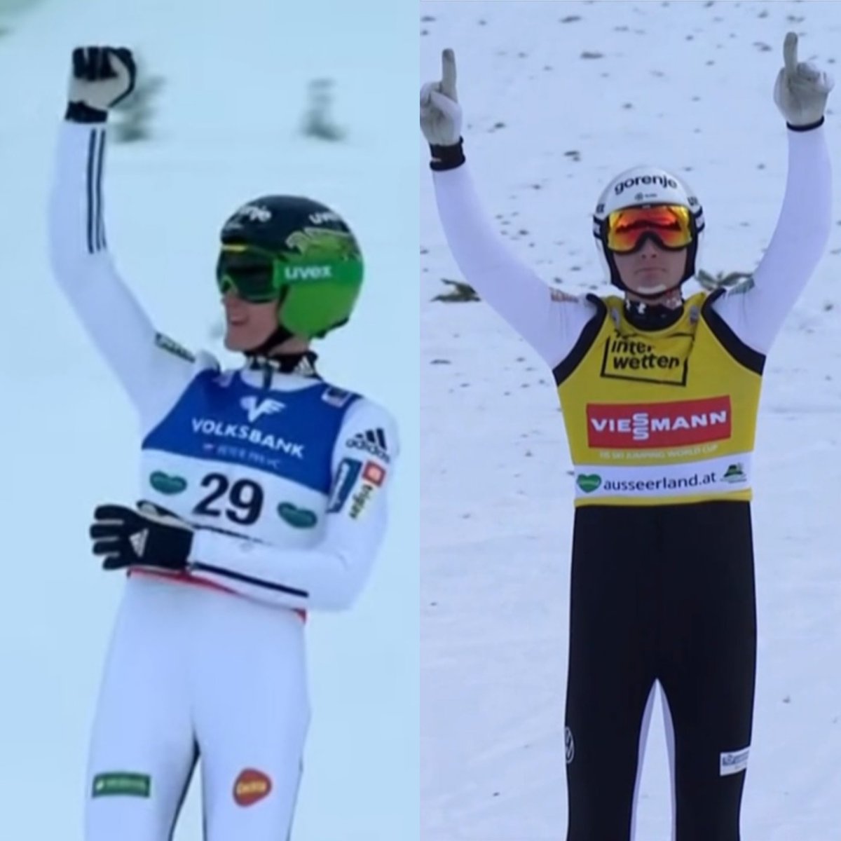 AdrianLozio's tweet photo. 2016 – Peter Prevc ustanawia rekord na Kulm 

2026 – Domen Prevc ustanawia rekord na Kulm 

📸 Eurosport https://t.co/ExSbxUuaBp